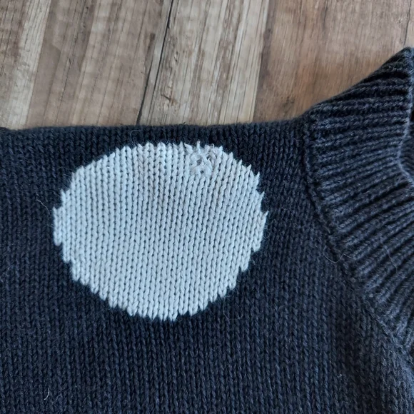 Vintage Express Tricot Polka Dot Cotton Cardigan Sweater Medium Large - Picture 8 of 11